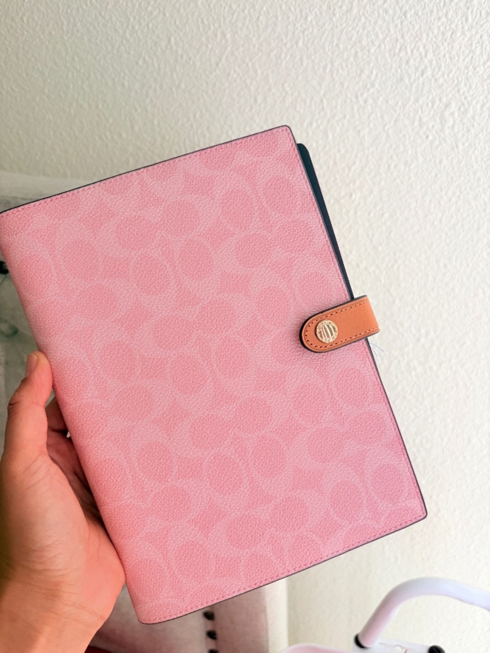 Coach Powder Pink Notebook